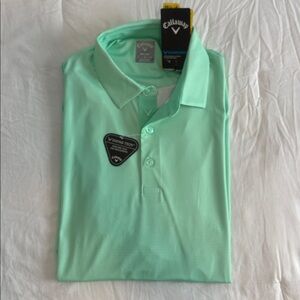 Callaway Men's Light Green Golf Polo Shirt